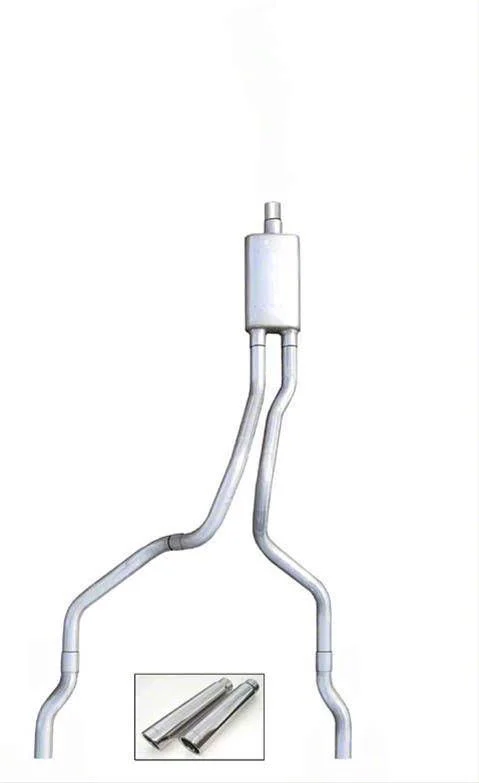 Pypes Violator Dual Exhaust System with Polished Tips; Rear Exit (03-08 5.7L RAM 2500)