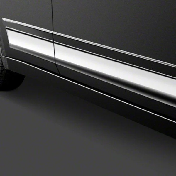 Rocker Panel Trim; Upper Kit; Stainless Steel (00-06 Silverado 1500 Extended Cab w/ 8-Foot Long Box)
