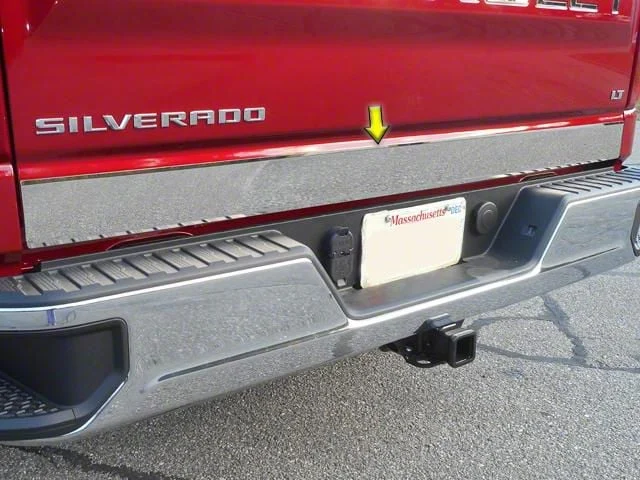 Tailgate Accent Trim; Stainless Steel (19-26 Silverado 1500)