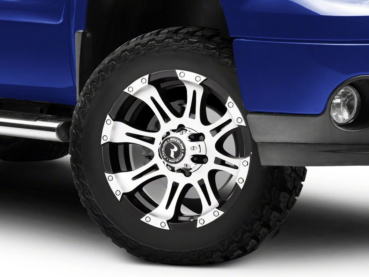 Raceline Raptor Black Machined 6-Lug Wheel; 20x9; 20mm Offset (07-13 Sierra 1500)
