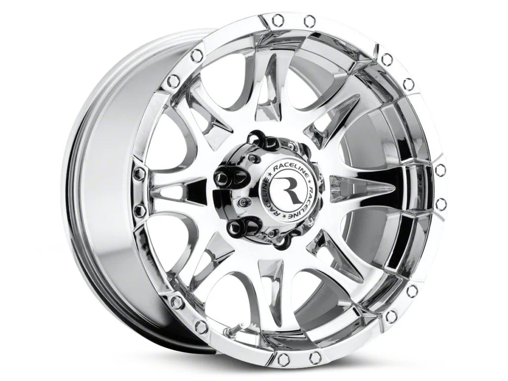 Raceline Raptor Chrome 6-Lug Wheel; 18x9; -6mm Offset (14-18 Sierra 1500)