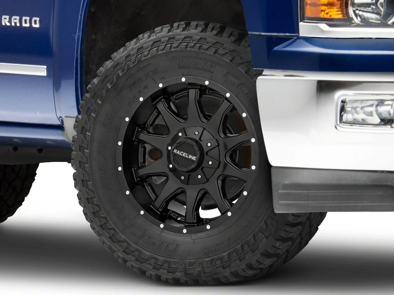 Raceline Shift Black 6-Lug Wheel; 18x9; 18mm Offset (14-18 Silverado 1500)