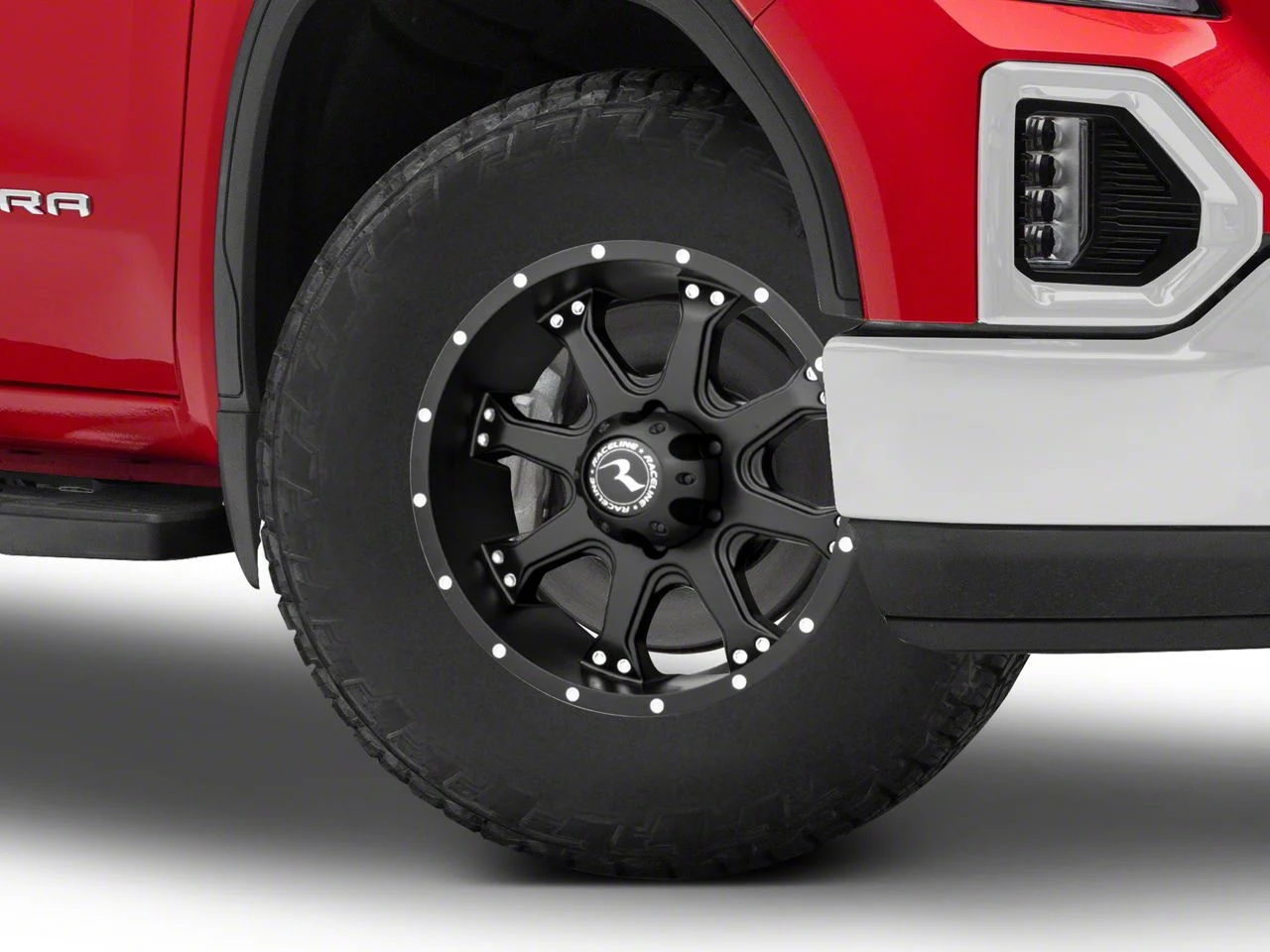 Raceline Assault Black 6-Lug Wheel; 18x9; 25mm Offset (19-26 Sierra 1500)