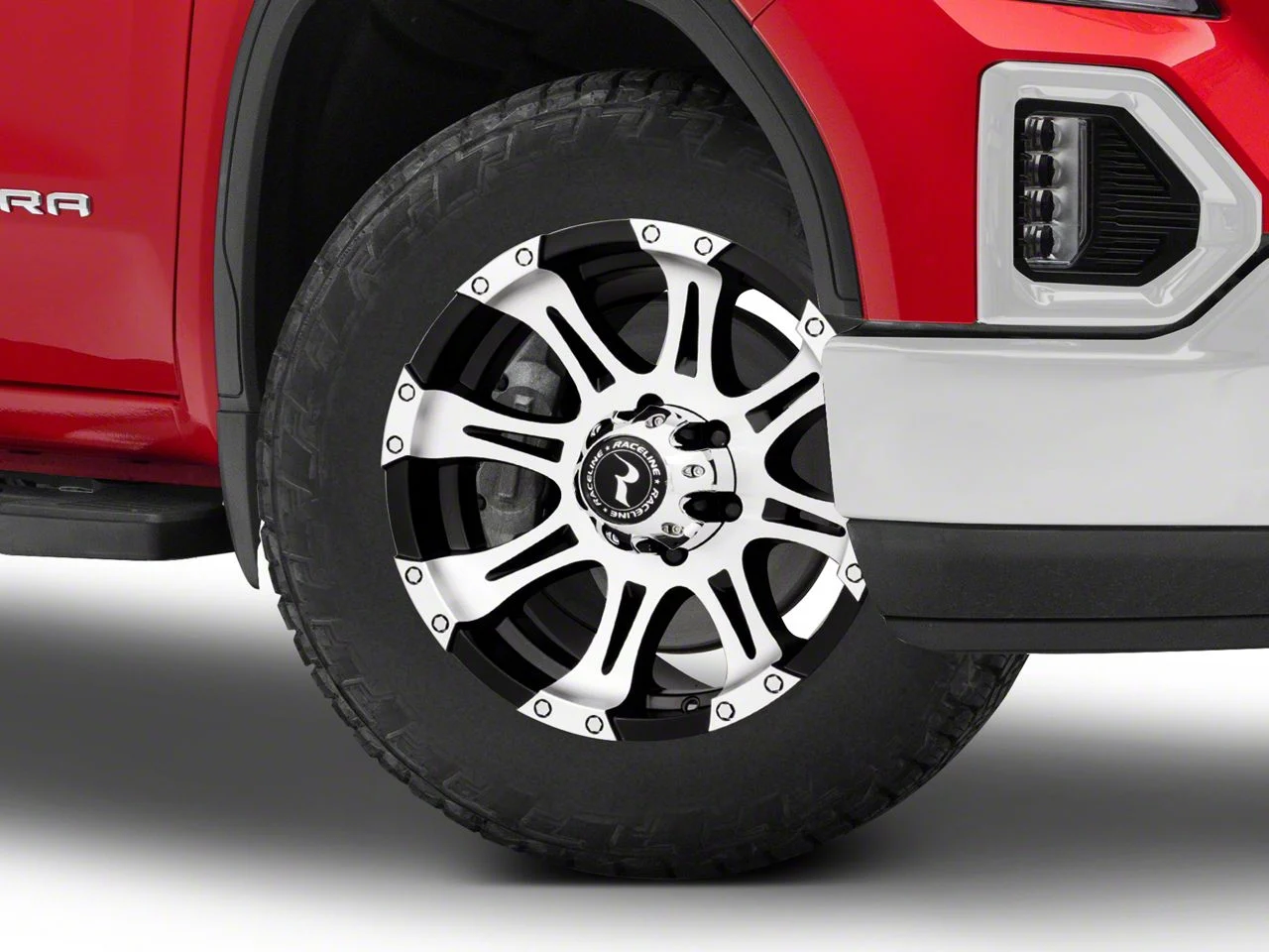 Raceline Raptor Black Machined 6-Lug Wheel; 20x9; 20mm Offset (19-26 Sierra 1500)