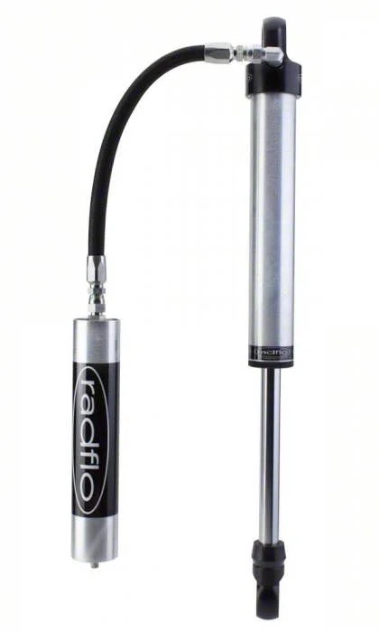 Radflo OE Replacement 2.0 Rear Shock with Remote Reservoir and Compression Adjuster for 0 to 2-Inch Lift (21-26 Ranger, Excluding Raptor)