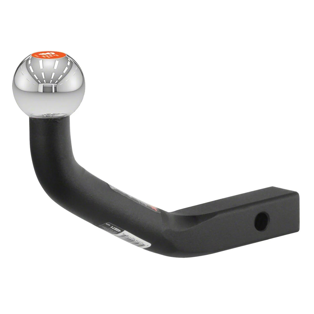 1-1/4-Inch Receiver Hitch Euro Ball Mount with 2-Inch Ball; 4-5/8-Inch Rise (Universal; Some Adaptation May Be Required)