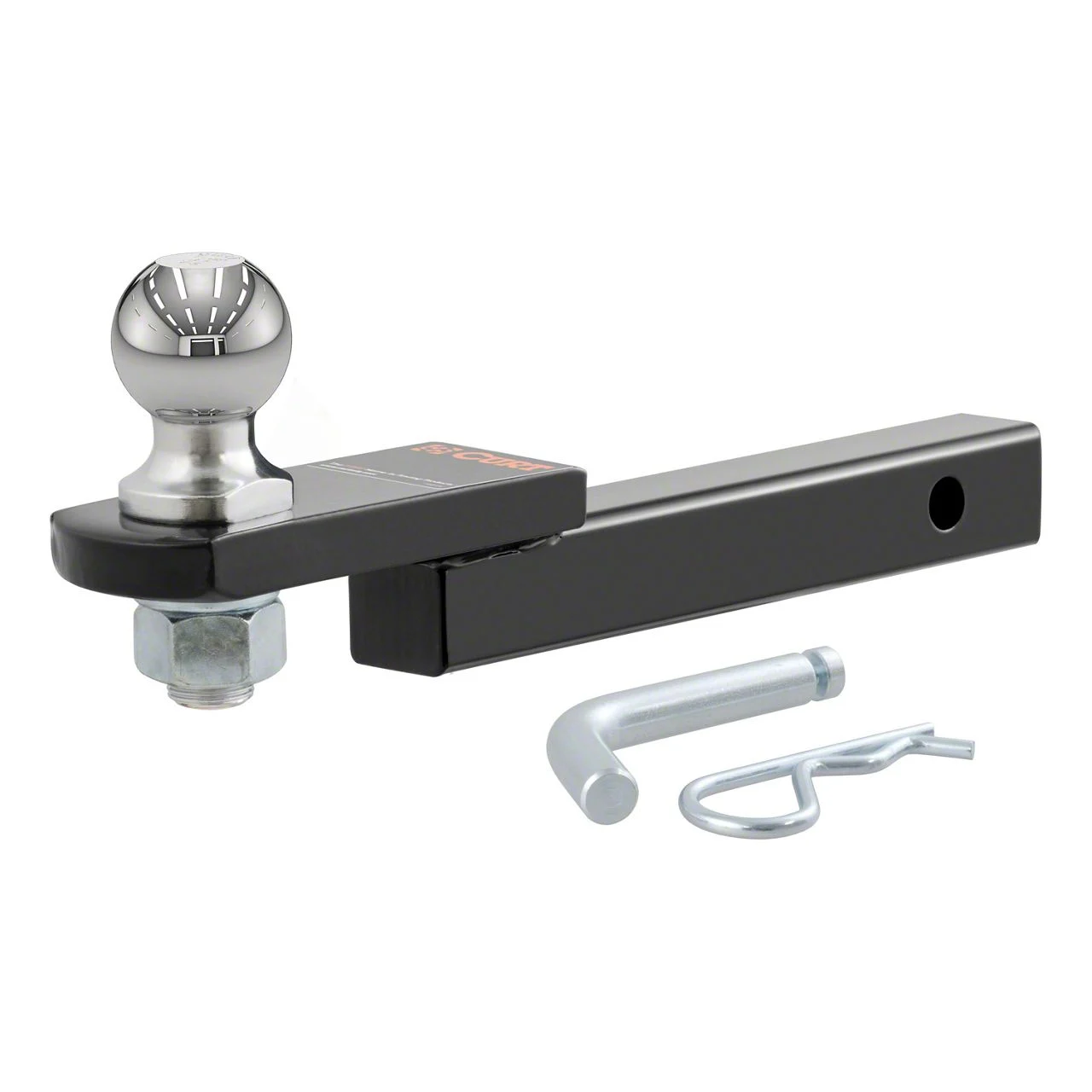 1-1/4-Inch Receiver Hitch Towing Starter Kit with 2-Inch Ball; 3/4-Inch Rise (Universal; Some Adaptation May Be Required)
