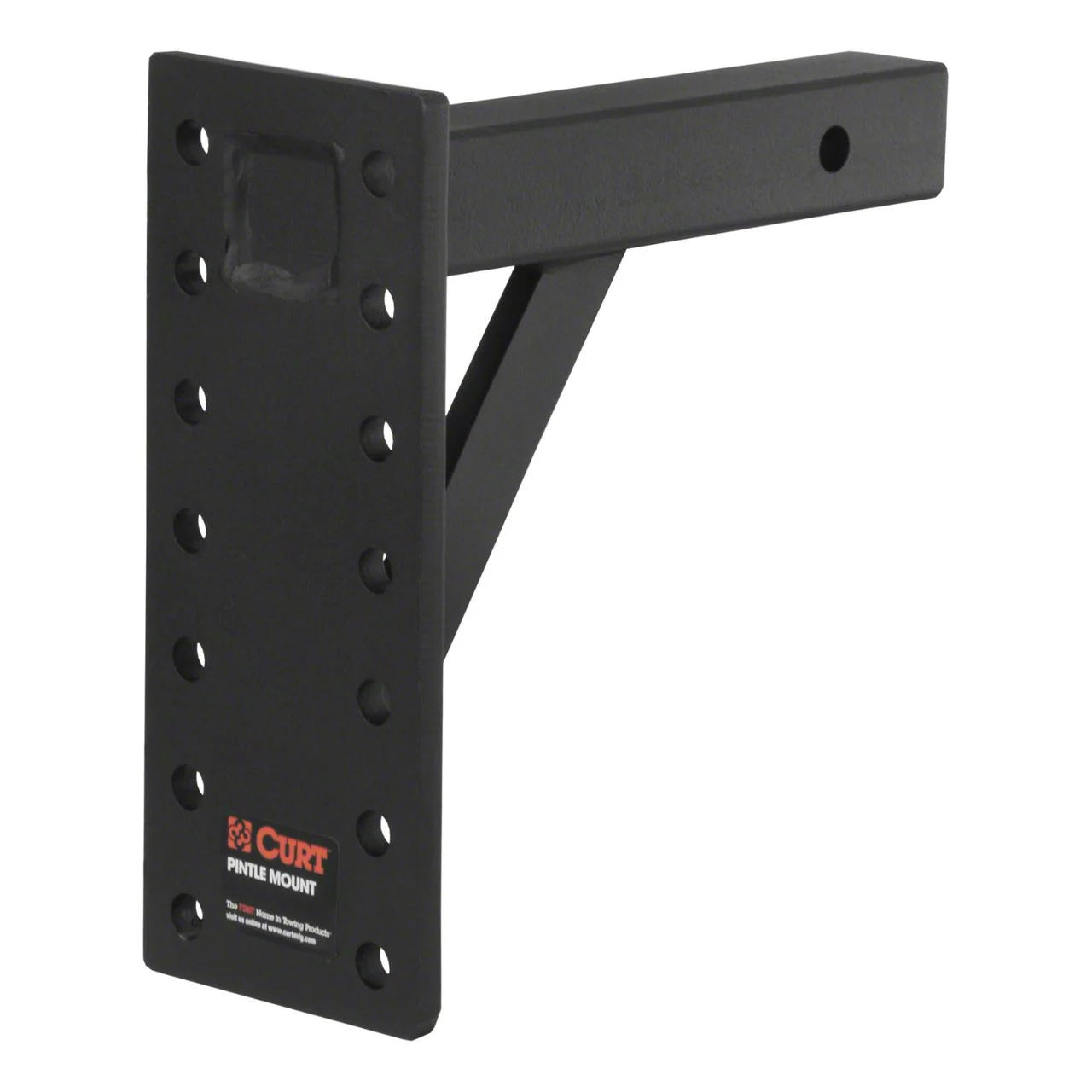 2-Inch Receiver Hitch Adjustable Pintle Mount; 11-1/2-Inch Drop; 10,000 lb. (Universal; Some Adaptation May Be Required)