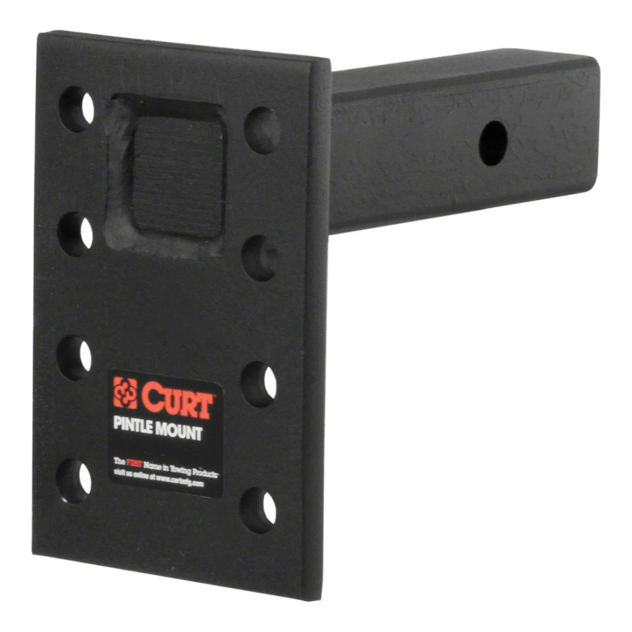 2-Inch Receiver Hitch Adjustable Pintle Mount; 6-1/2-Inch Drop; 18,000 lb. (Universal; Some Adaptation May Be Required)