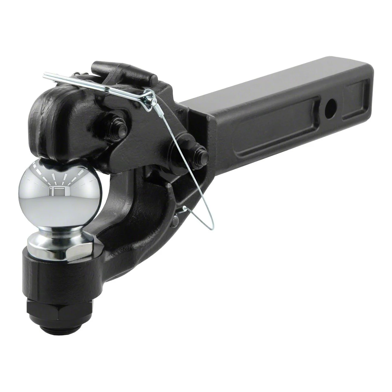 2-Inch Receiver Hitch Ball and Pintle Combo with 2-5/16-Inch Ball (Universal; Some Adaptation May Be Required)