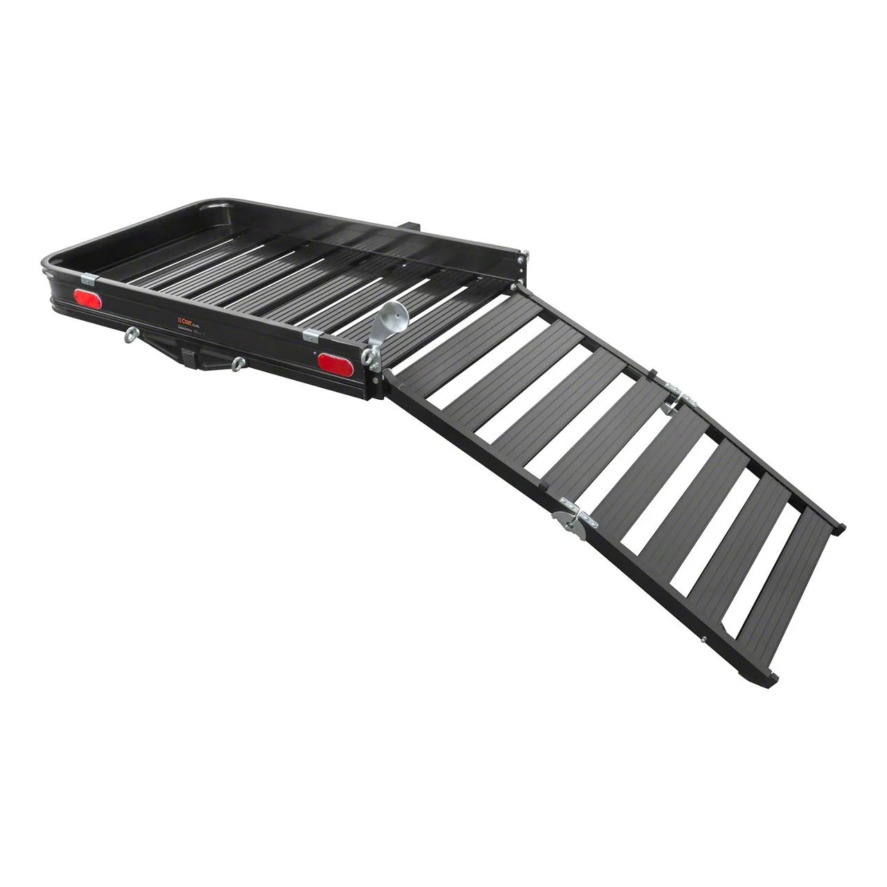 2-Inch Receiver Hitch Cargo Carrier with Ramp; 50-Inch x 30-1/2-Inch (Universal; Some Adaptation May Be Required)