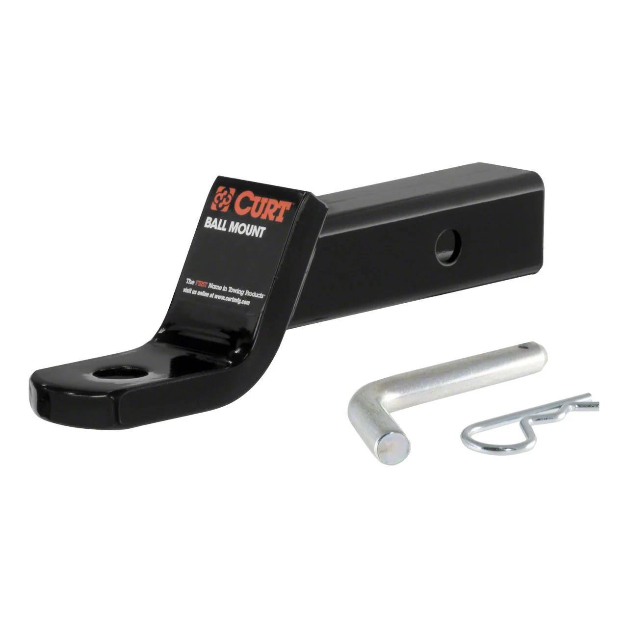 2-Inch Receiver Hitch Class III Ball Mount with Pin; 2-Inch Drop (Universal; Some Adaptation May Be Required)