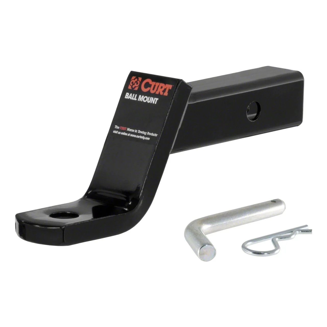 2-Inch Receiver Hitch Class III Ball Mount with Pin; 4-Inch Drop (Universal; Some Adaptation May Be Required)