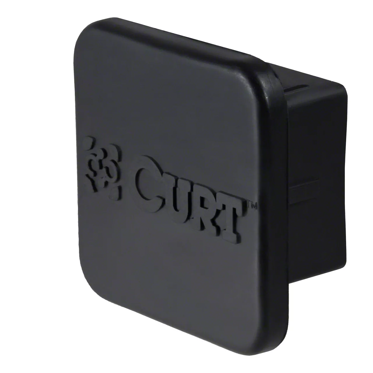 2-Inch Receiver Hitch Cover; Black Rubber (Universal; Some Adaptation May Be Required)