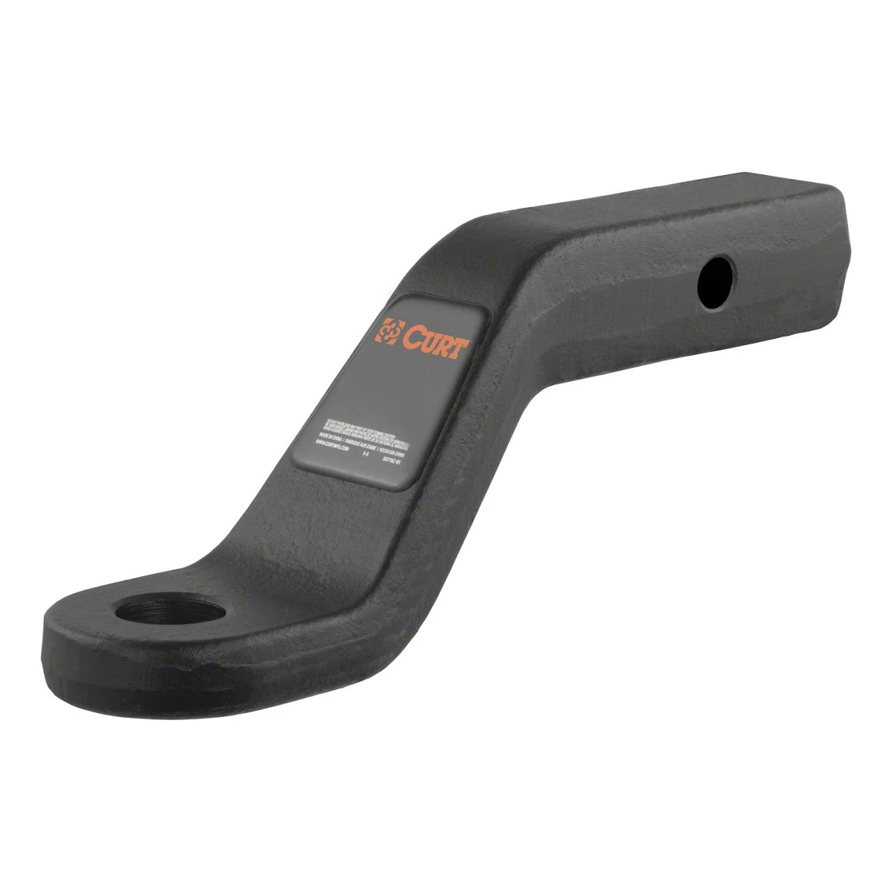 2-Inch Receiver Hitch Forged Ball Mount; 4-Inch Drop (Universal; Some Adaptation May Be Required)