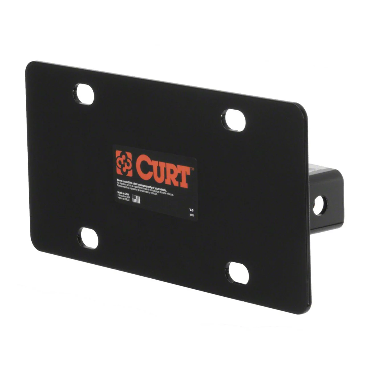 2-Inch Receiver Hitch License Plate Holder (Universal; Some Adaptation May Be Required)