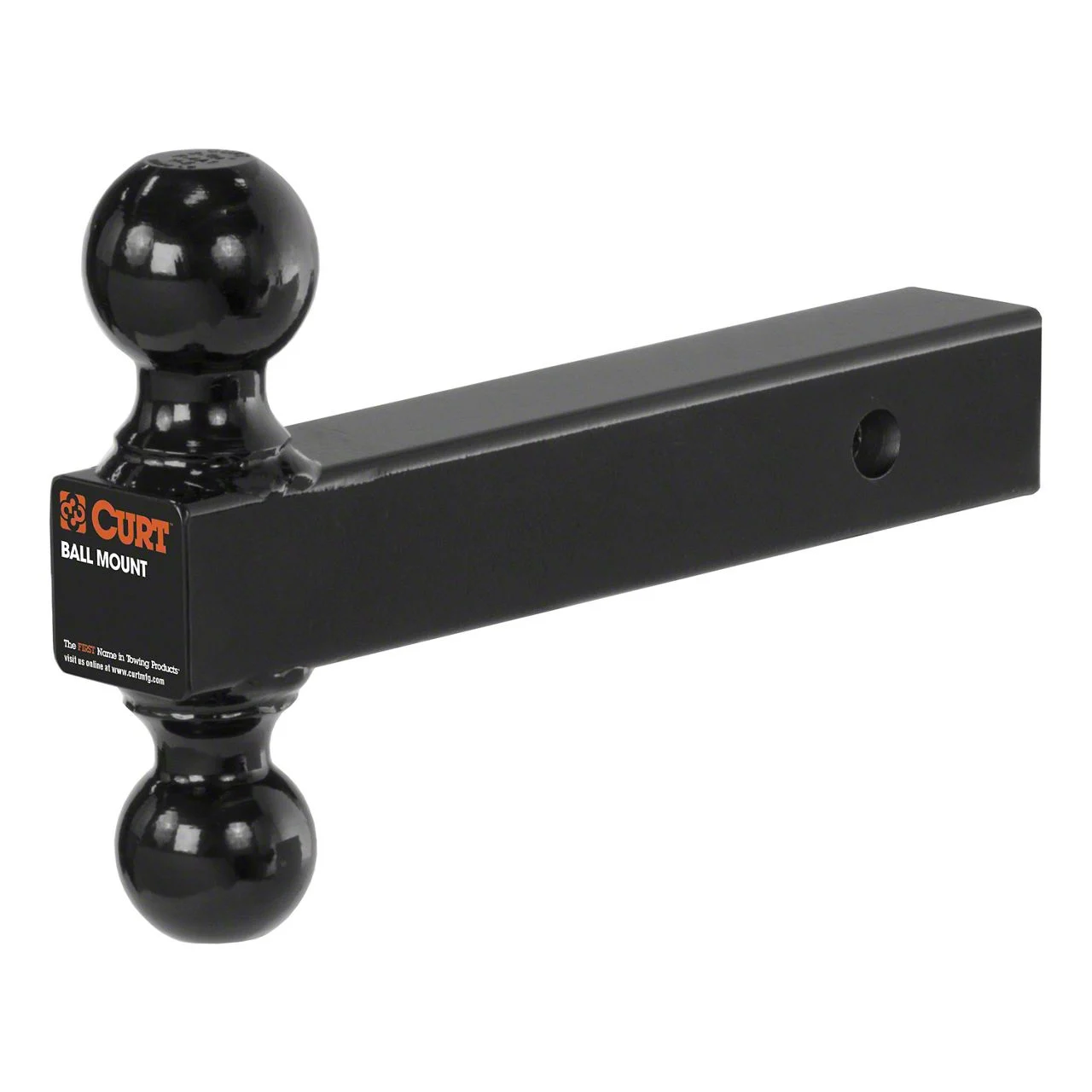 2-Inch Receiver Hitch Multi-Ball Mount with 2 and 2-5/16-Inch Black Balls (Universal; Some Adaptation May Be Required)