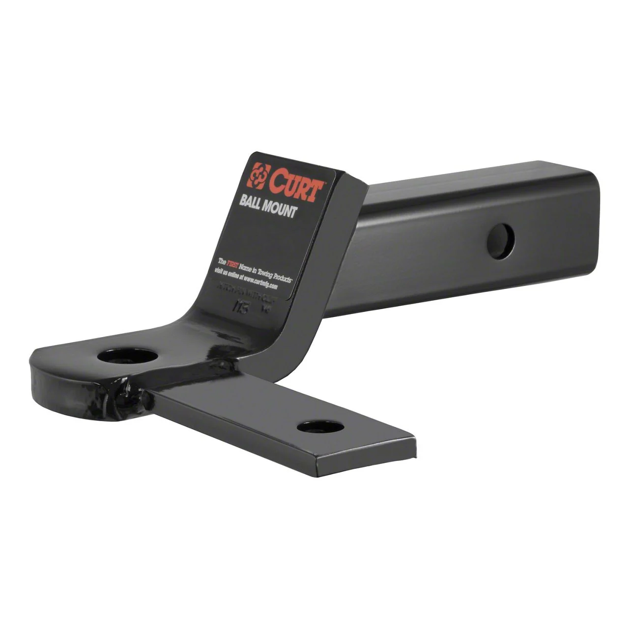 2-Inch Receiver Hitch Sway Tab Ball Mount; 2-Inch Drop (Universal; Some Adaptation May Be Required)