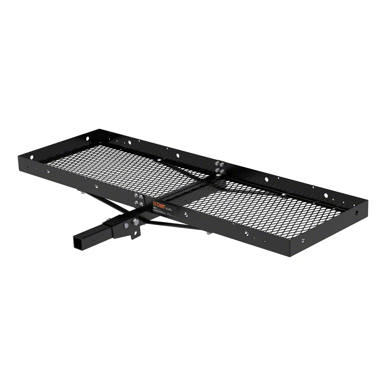 2-Inch Receiver Hitch Tray-Style Cargo Carrier; 60-Inch x 20-Inch (Universal; Some Adaptation May Be Required)