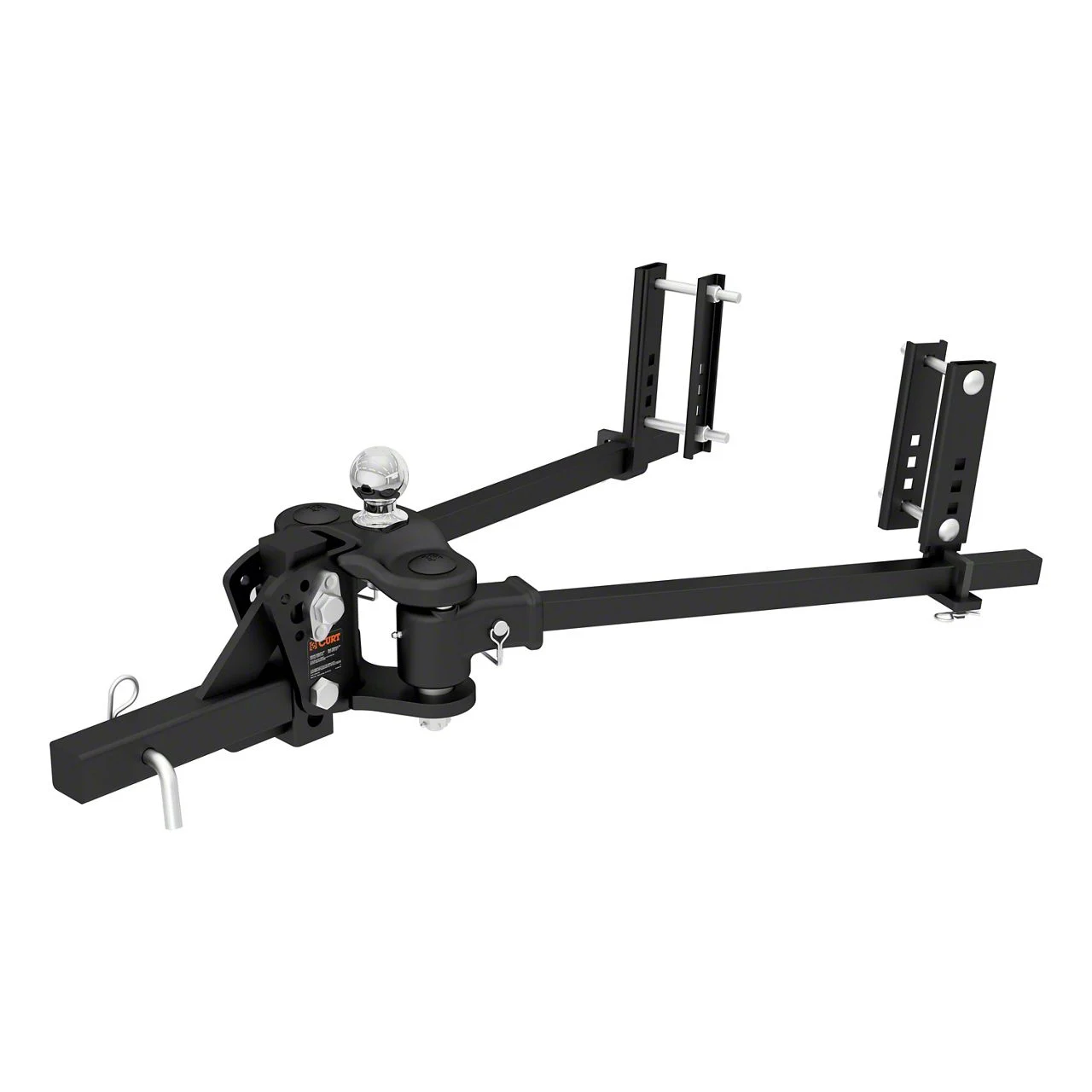 2-Inch TruTrack Trunnion Bar Weight Distribution Receiver Hitch; 8,000 to 10,000 lb. (Universal; Some Adaptation May Be Required)