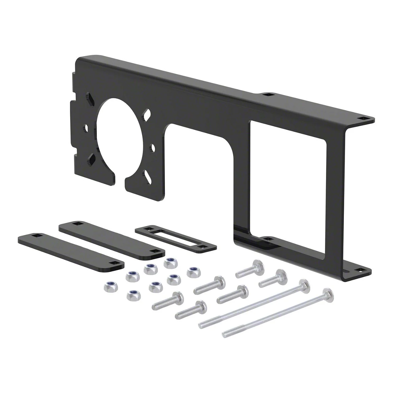 2.50-Inch Receiver Hitch 4 or 5-Way Flat and 6 or 7-Way Round Easy-Mount Bracket