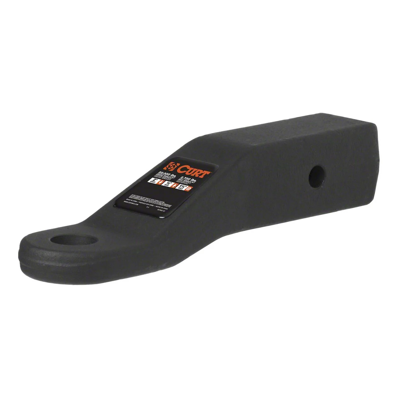 2.50-Inch Receiver Hitch Commerical Duty Forged Ball Mount; 2-Inch Drop (Universal; Some Adaptation May Be Required)
