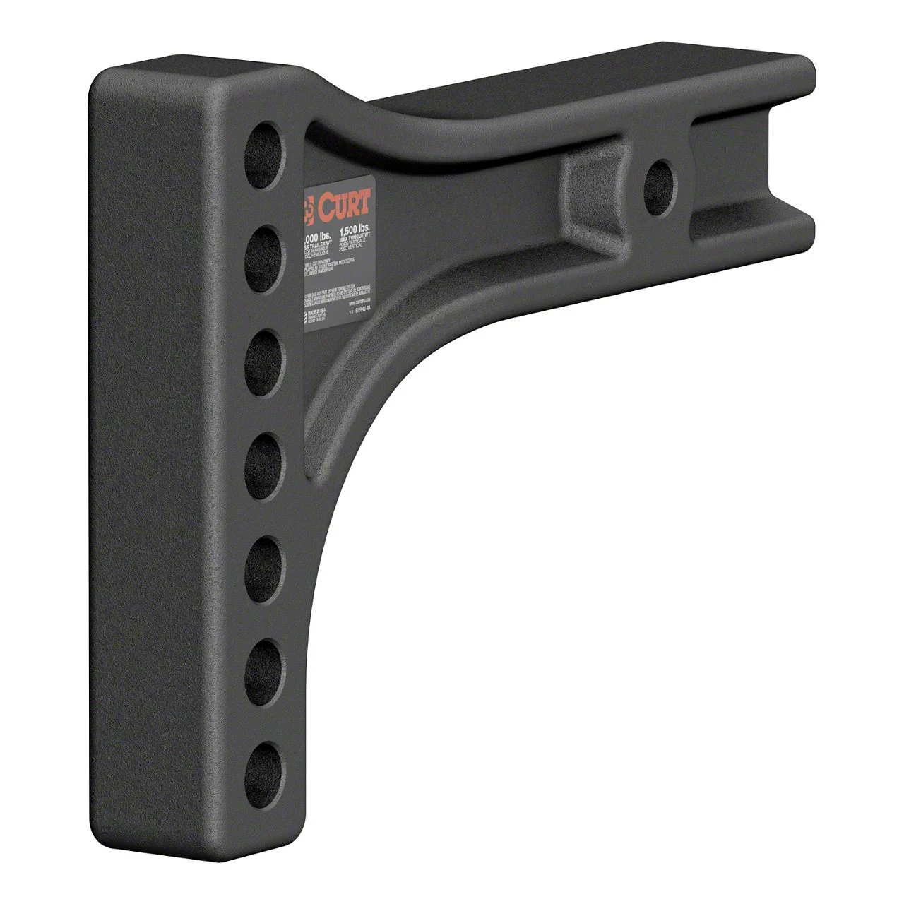 2.50-Inch Receiver Weight Distribution Hitch Shank; 6-Inch Drop (Universal; Some Adaptation May Be Required)