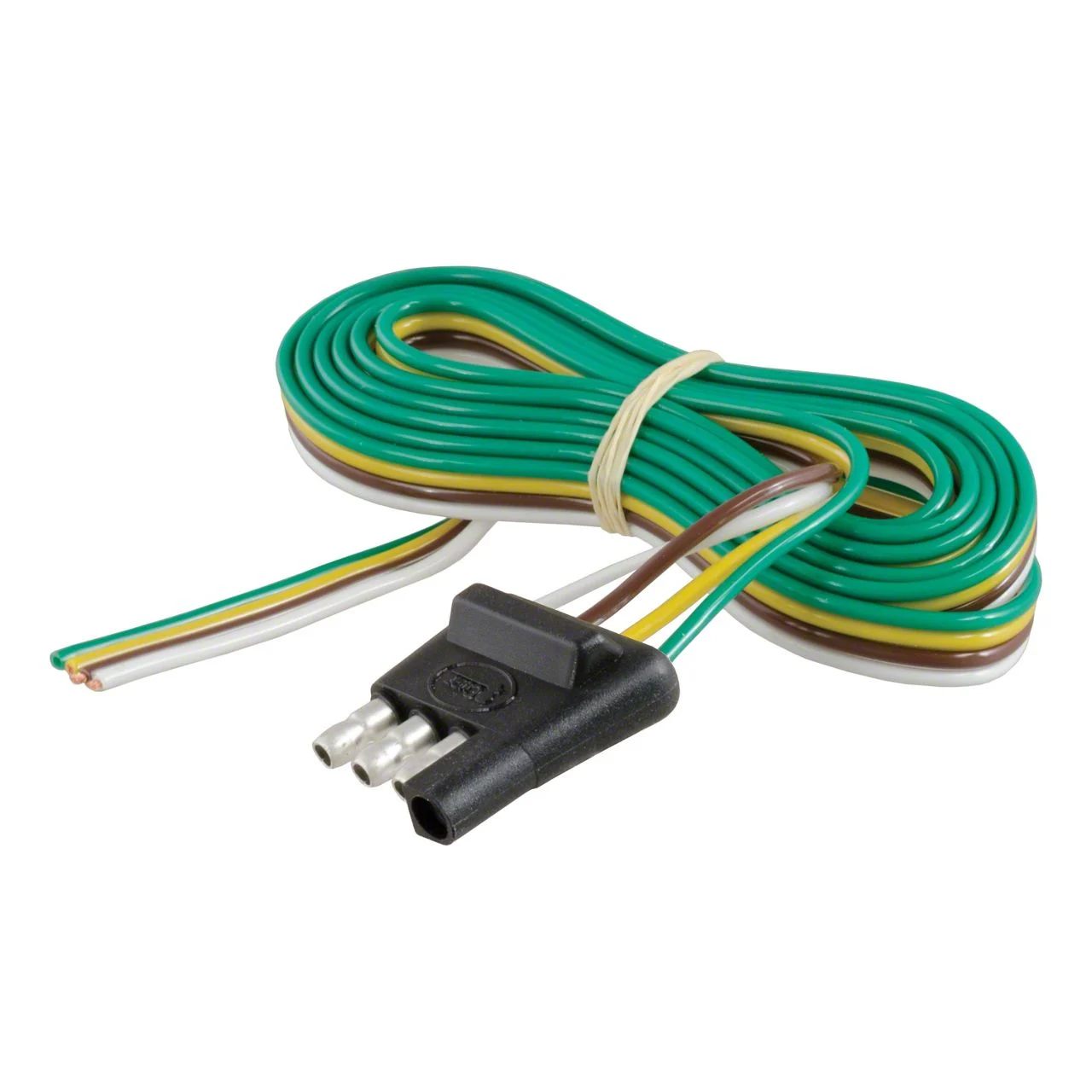4-Way Flat Connector Plug with 48-Inch Wiring; Trailer Side