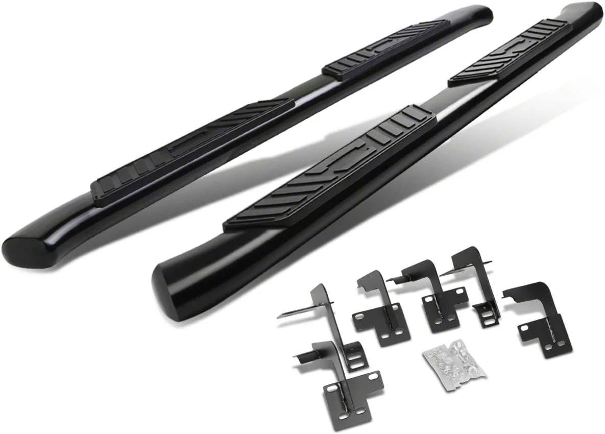 5-Inch Nerf Side Step Bars; Black (19-26 RAM 1500 Quad Cab)