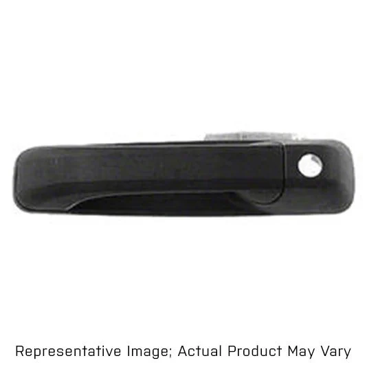 Replacement Front Door Handle with Key Hole Opening; Passenger Side; Black (09-18 RAM 1500)