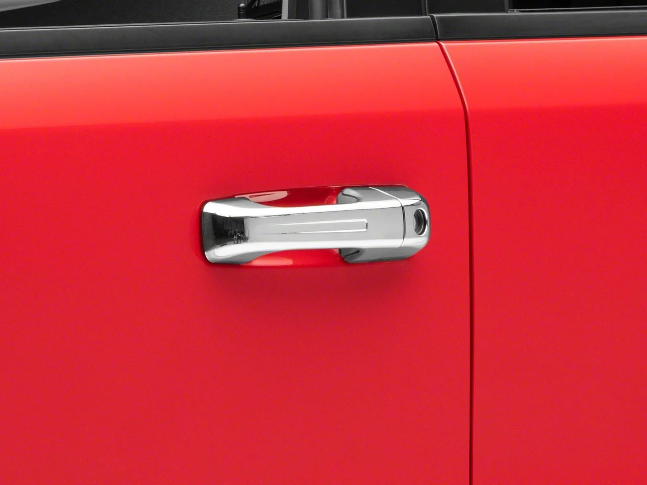 Door Handle Covers with Smart Key Opening; Chrome (19-26 RAM 1500)