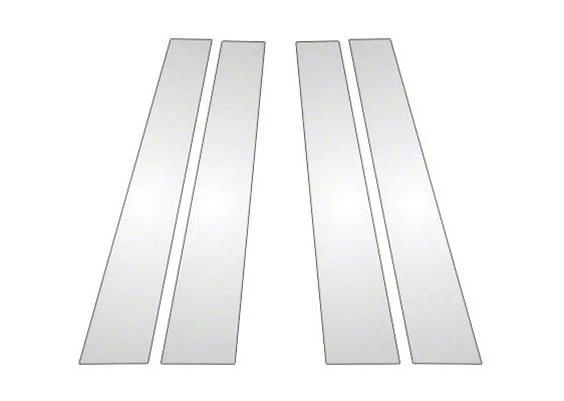 Door Pillar Post Trim; Chrome (11-16 RAM 1500 Quad Cab)