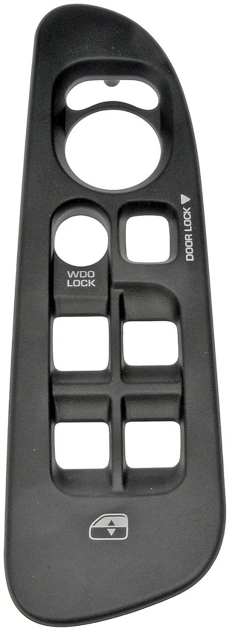 Door Window Switch Bezel; Dark Gray; Front Driver Side (02-05 RAM 1500 Quad Cab)
