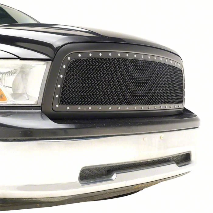 Evolution Wire Mesh Upper Replacement Grille; Black (09-12 RAM 1500)