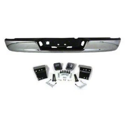Replacement Factory Style Rear Bumper; Chrome (02-03 RAM 1500)