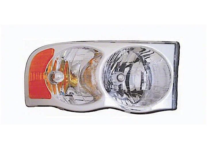 Replacement Halogen Headlight; Chrome Housing; Clear Lens; Passenger Side (02-05 RAM 1500)