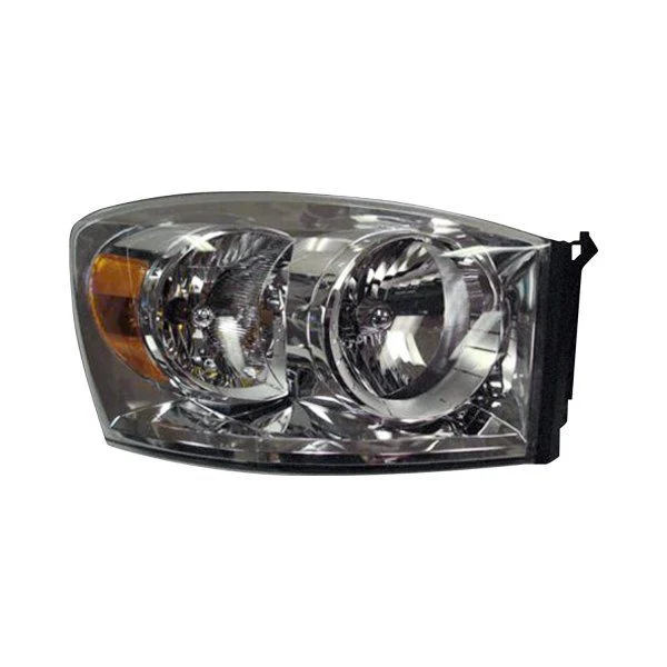 Replacement Halogen Headlight; Chrome Housing; Clear Lens; Passenger Side (07-08 RAM 1500)