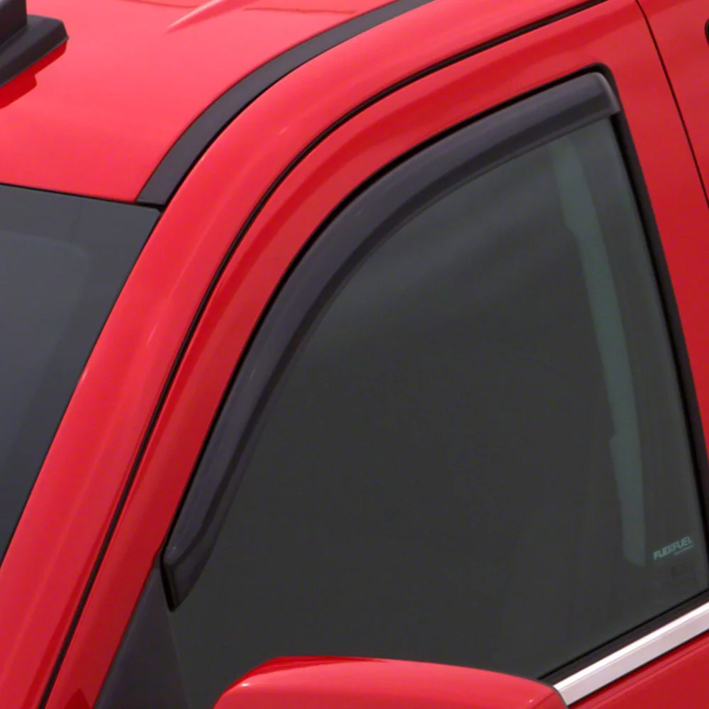 In-Channel Ventvisor Window Deflectors; Front; Dark Smoke (09-18 RAM 1500 Regular Cab)