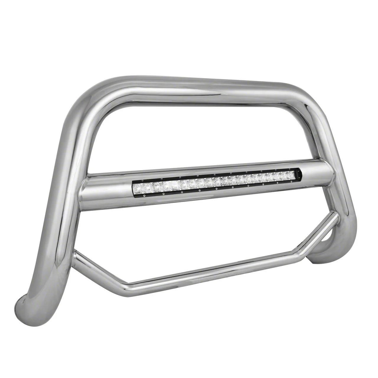 Max Beacon LED Bull Bar; Stainless Steel (09-18 RAM 1500, Excluding Rebel)