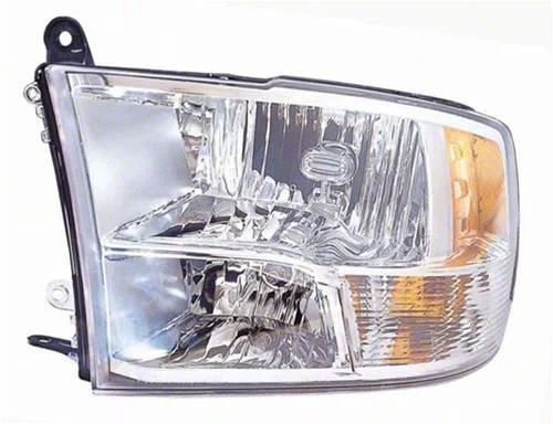 OE Certified Replacement Halogen Headlight; Chrome Housing; Clear Lens; Driver Side (09-12 RAM 1500 w/ Factory Halogen Quad Headlights)