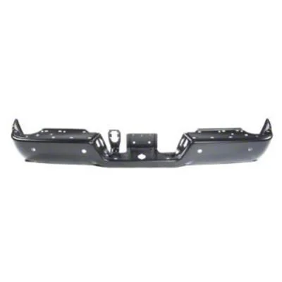 OE Certified Replacement Rear Bumper; Pre-Drilled for Backup Sensors; Black (09-18 RAM 1500 w/o Factory Dual Exhaust)
