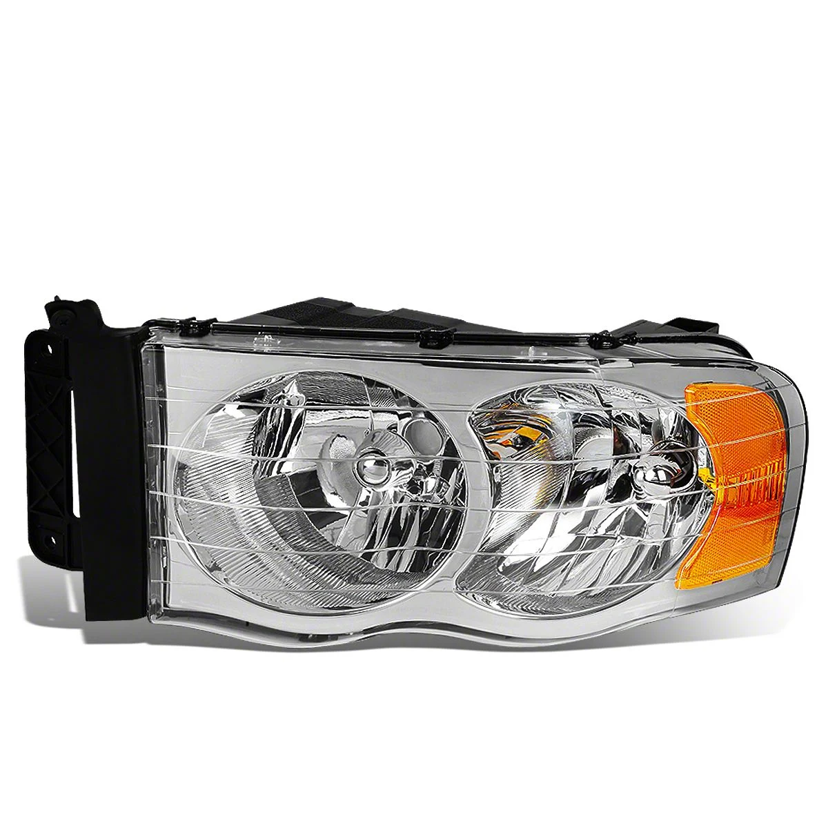 OE Style Headlight; Black Housing; Clear Lens; Driver Side (02-05 RAM 1500)