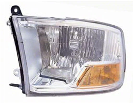 OE Certified Replacement Headlight; Chrome Housing; Clear Lens; Driver Side (09-12 RAM 1500 w/ Factory Halogen Non-Quad Headlights)