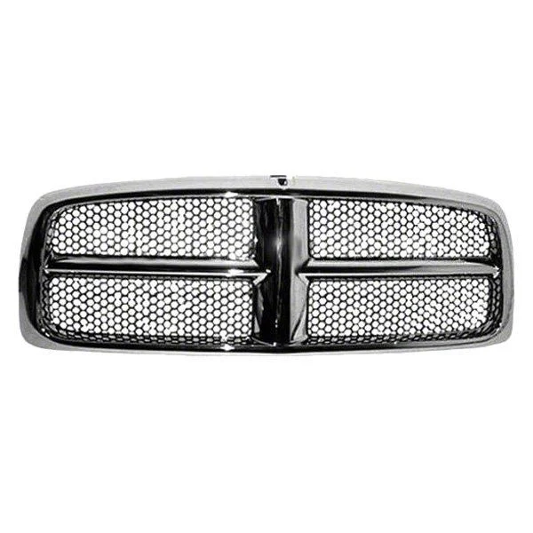 OE Certified Replacement Upper Replacement Grille Shell; Black (02-05 RAM 1500)
