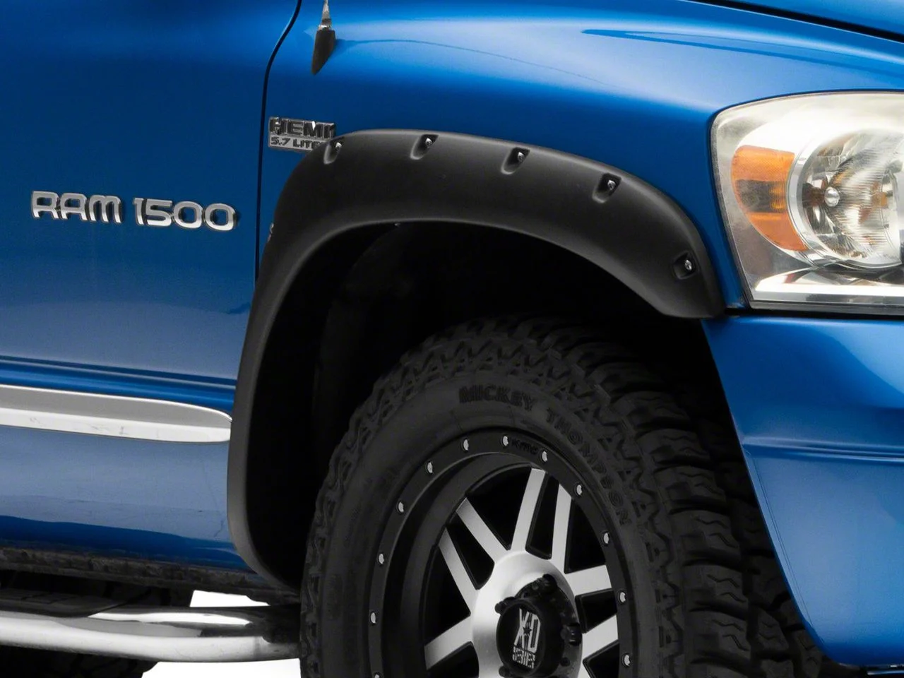 Pocket Style Fender Flares; Textured (02-08 RAM 1500)
