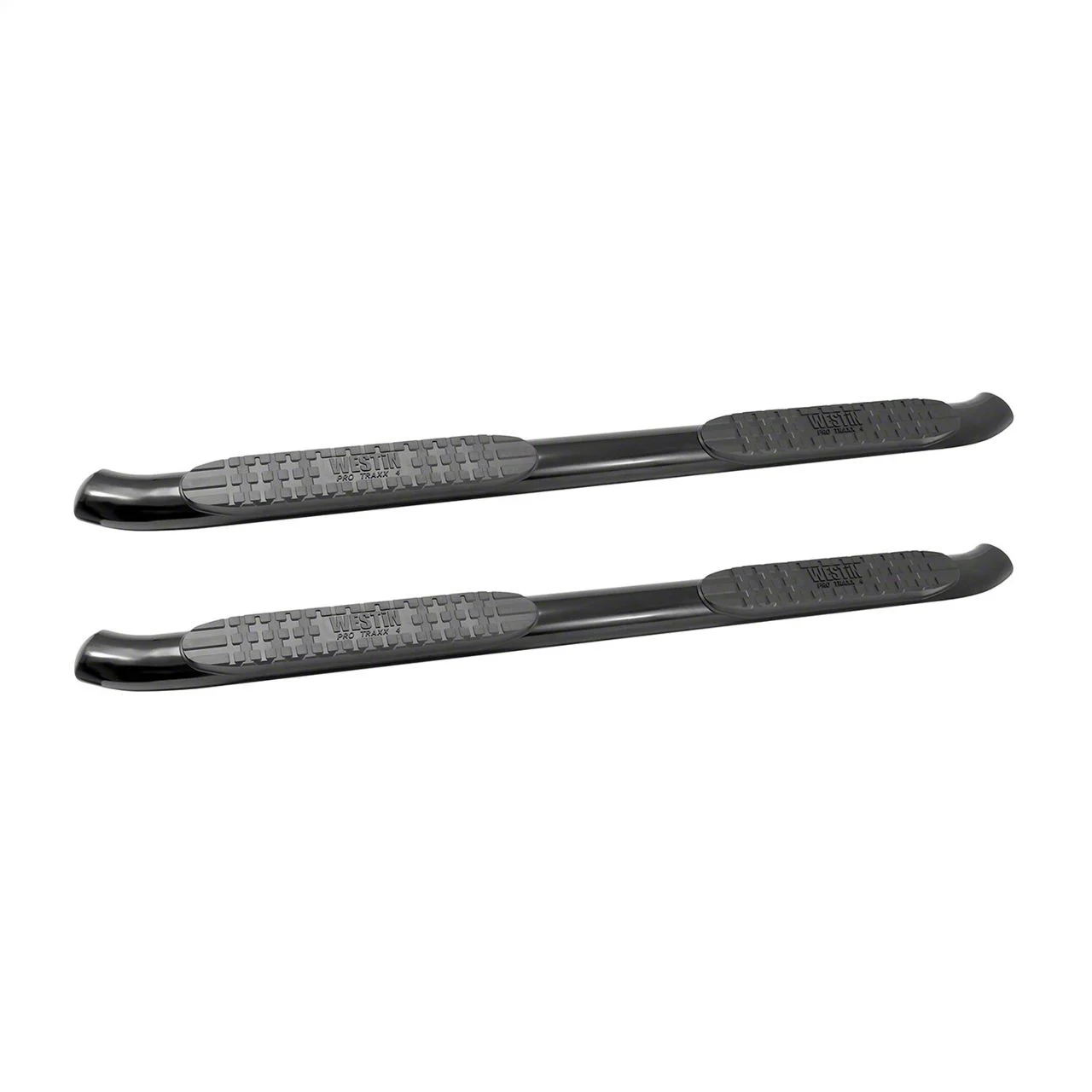 Pro Traxx 4-Inch Oval Side Step Bars; Black (19-26 RAM 1500 Crew Cab)