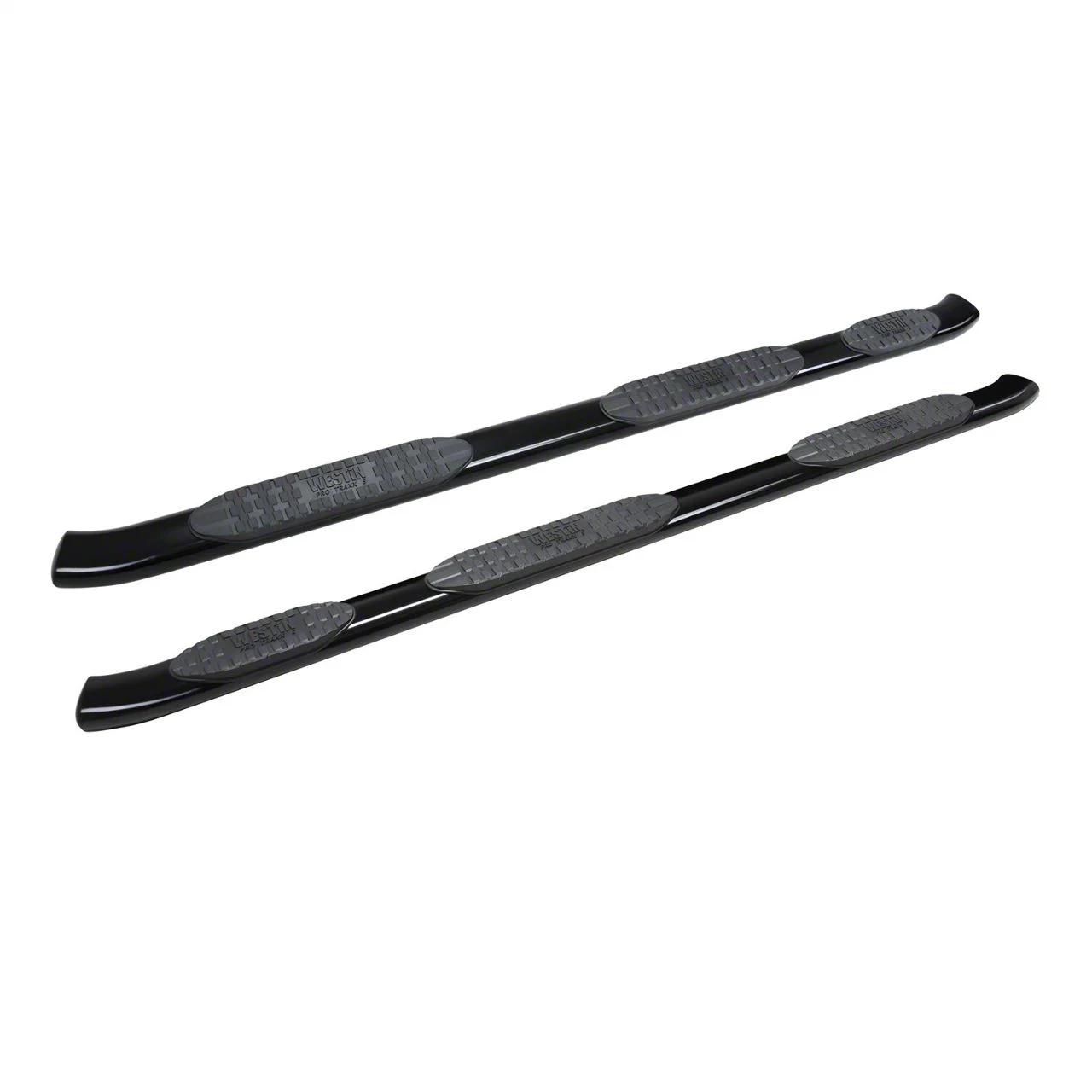 Westin Pro Traxx 5-Inch Wheel-to-Wheel Oval Side Step Bars; Black (19-26 RAM 1500 Quad Cab)