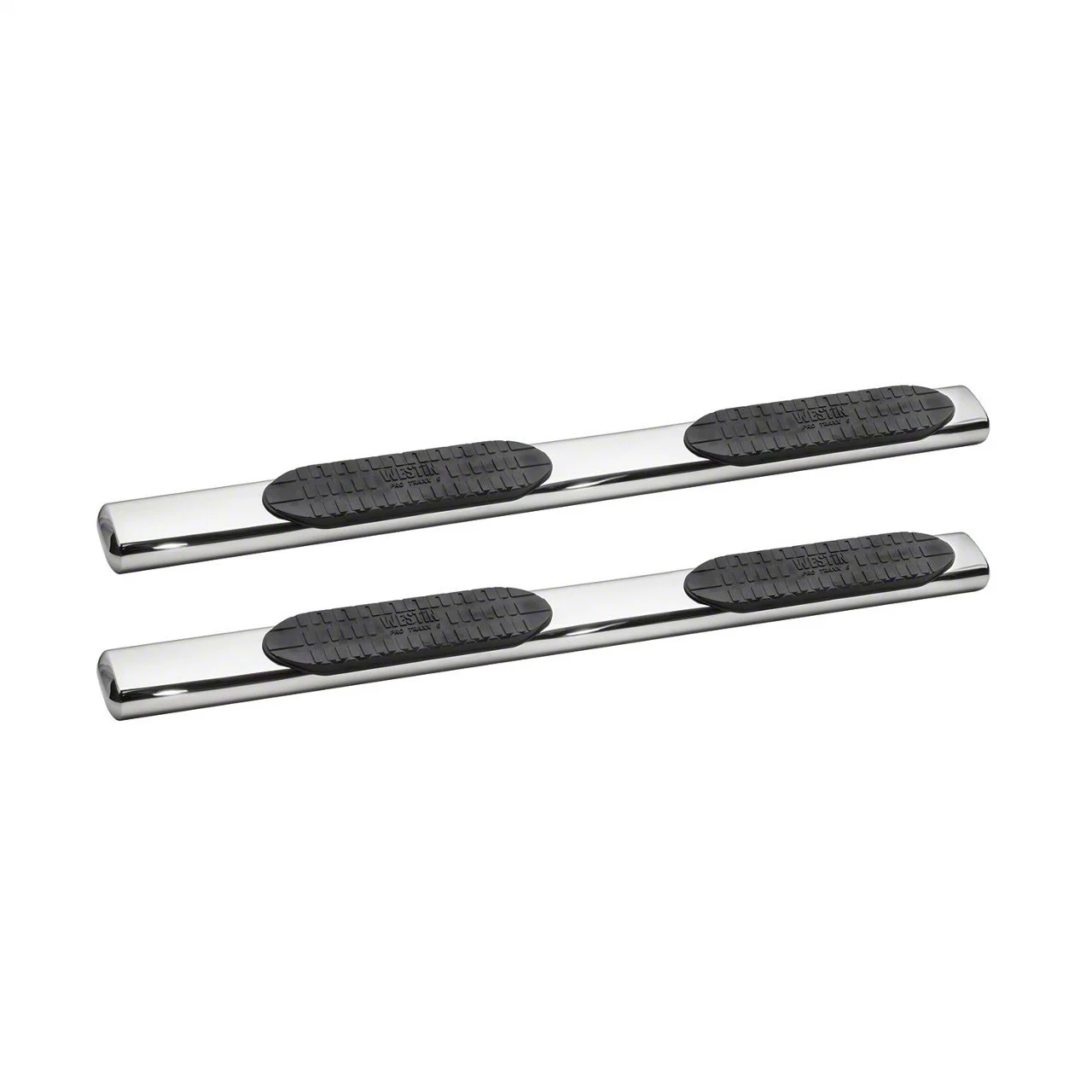 Westin Pro Traxx 6-Inch Oval Side Step Bars; Stainless Steel (19-24 RAM 1500 Quad Cab)