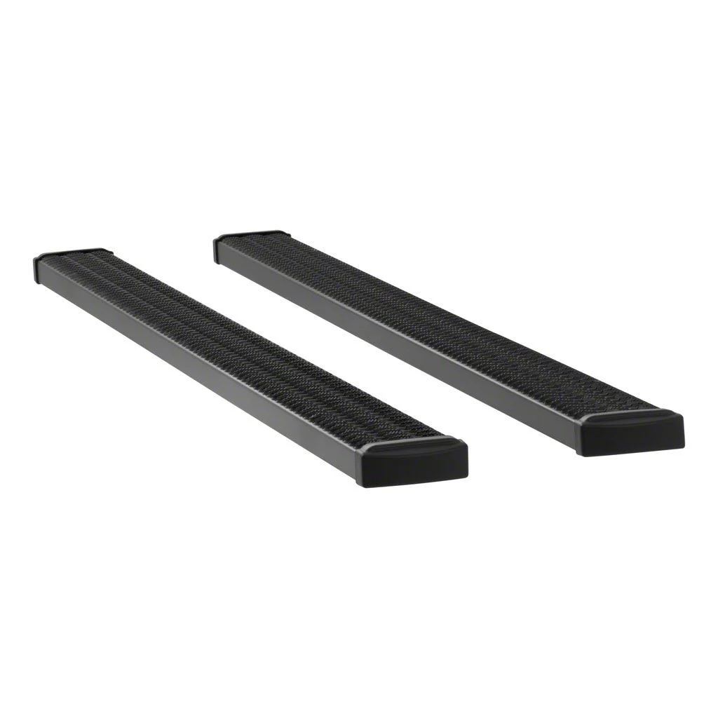 Grip Step 7-Inch Wheel-to-Wheel Running Boards; Textured Black (19-26 RAM 1500 Crew Cab w/ 5.7-Foot Box, Quad Cab w/ 6.4-Foot Box)