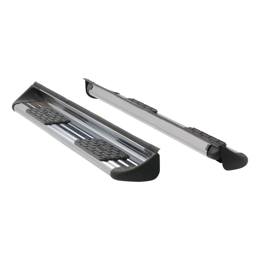 Stainless Side Entry Running Boards without Mounting Brackets; Polished (19-26 RAM 1500 Crew Cab)